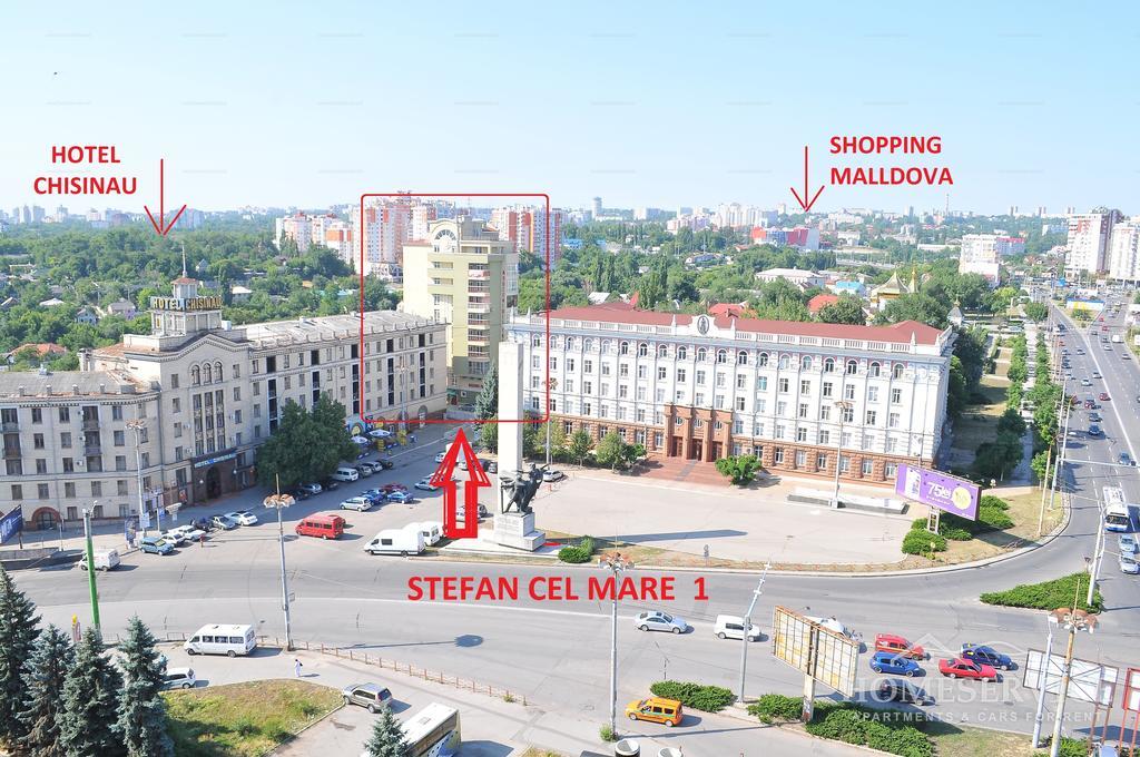 Homeservice Apartments On Stefan Cel Mare Boulevard Chisinau Exterior foto